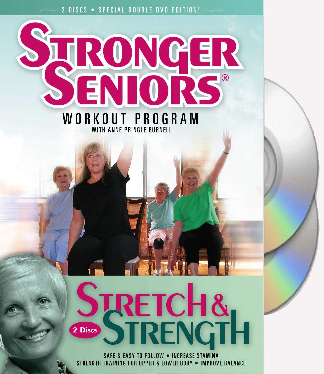 CHAIR YOGA FOR SENIORS DVD + Poster + Bonus Yoga DVD. Strength- Energize-  Healing- Relieve Stress. Chair yoga DVD for beginners. Yoga chair exercises